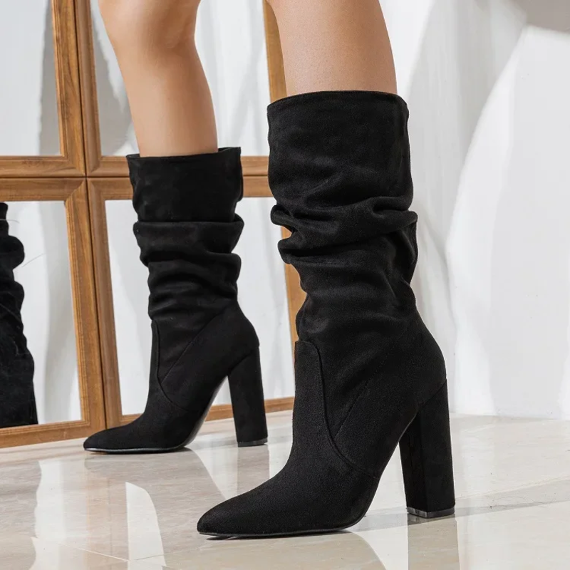 Women's Mid-Calf Slouchy Boots