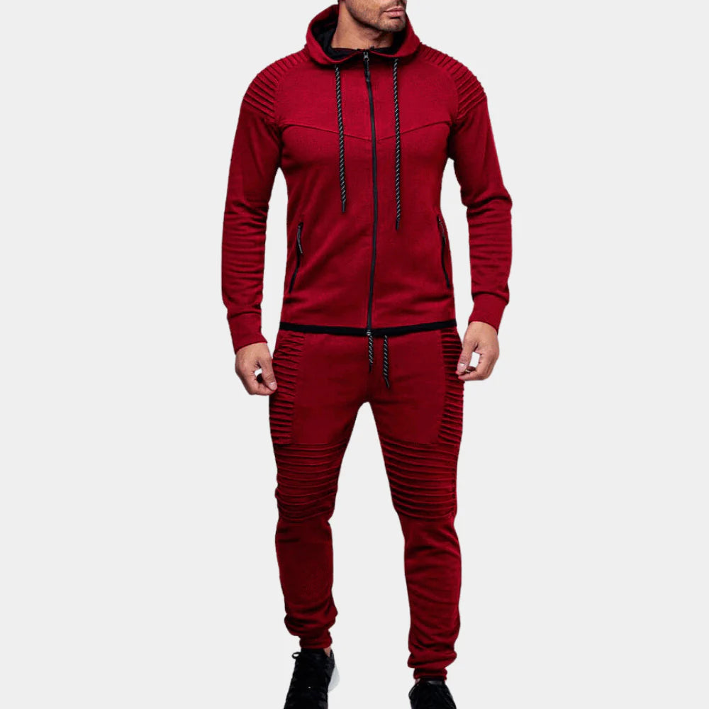 Men's Cotton Blend Tracksuit Soft Functional Details