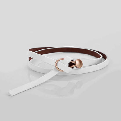 Women's Faux Leather Bow Belt