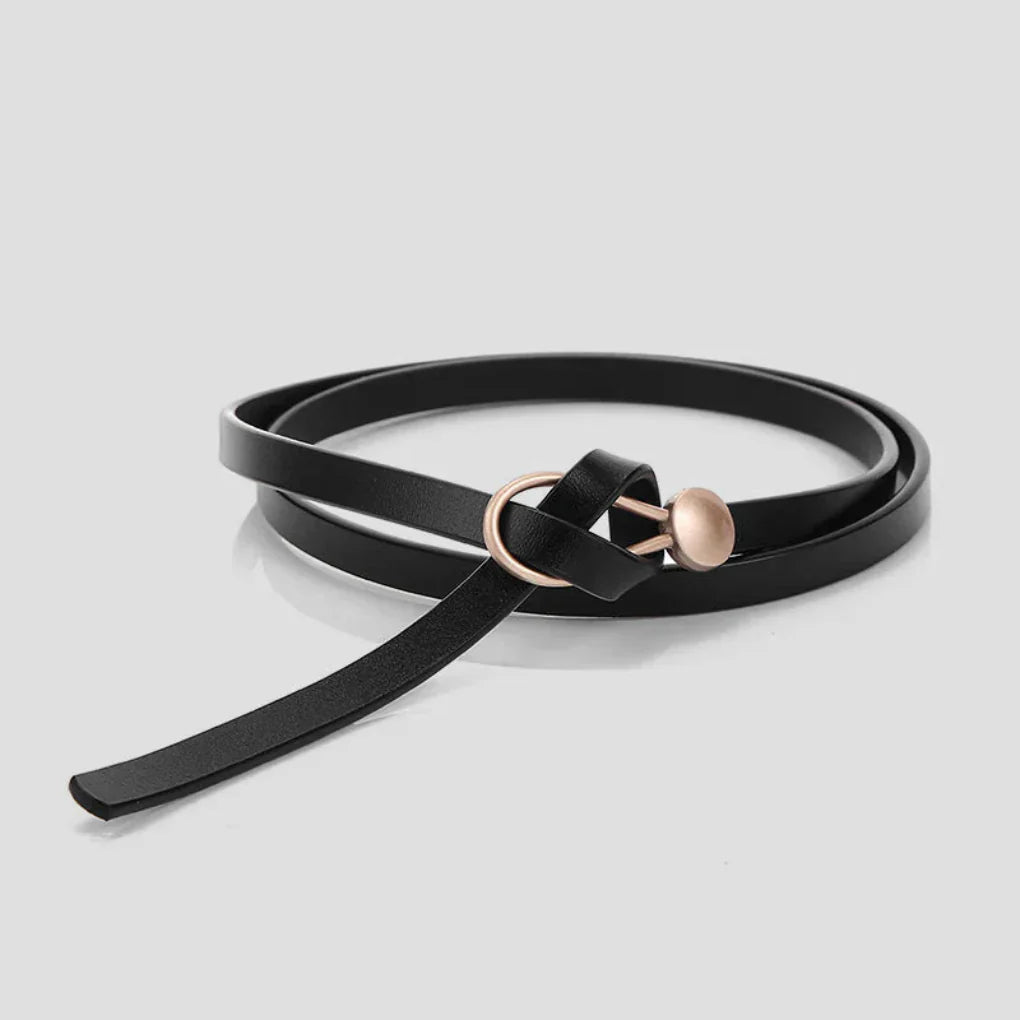 Women's Faux Leather Bow Belt - Vonnera
