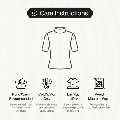 Women's Short Sleeve Mock Neck Knit