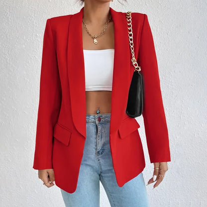 Women's Tailored Blazer Chic Office Jacket