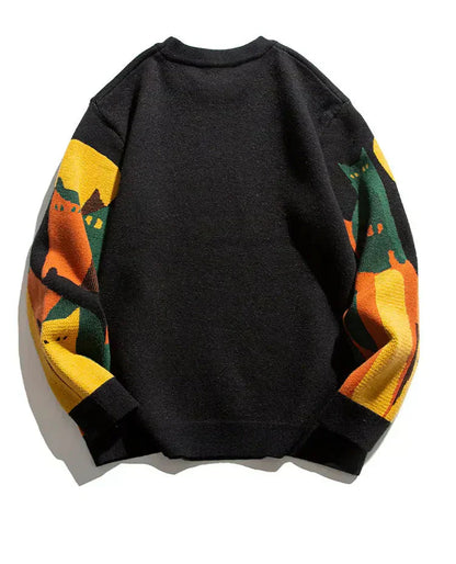Women's Graphic Cat Sweater