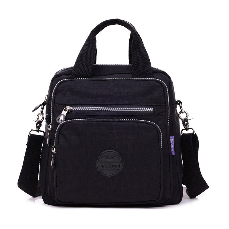 Waterproof Crossbody Bag Polyester Versatile Black