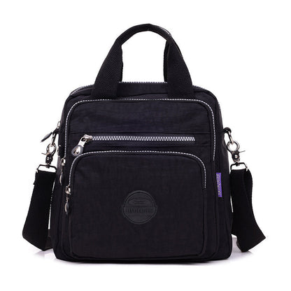 Waterproof Crossbody Bag Polyester Versatile Black