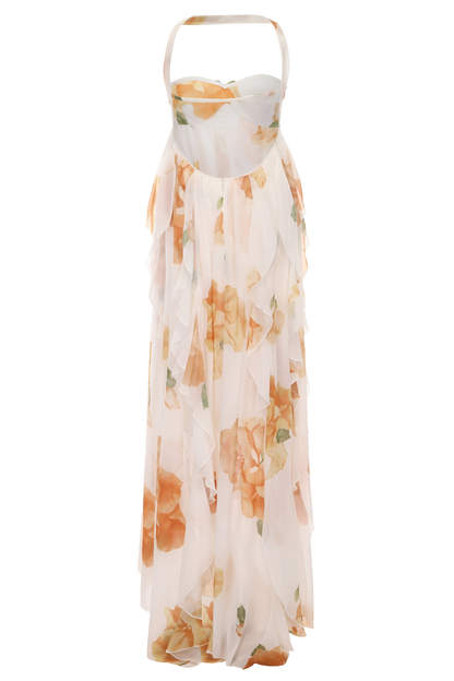 Elegant Women's Halter Maxi Dress
