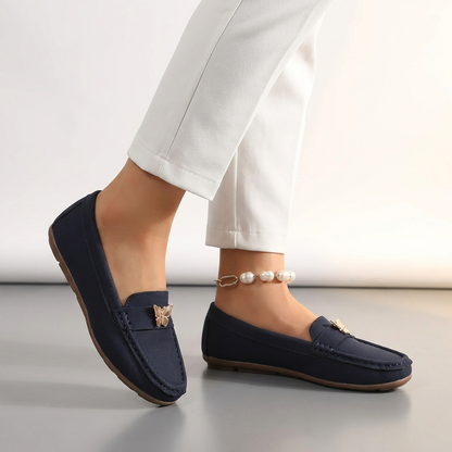Men's Slip-On Loafers Embellished Leather Brown - Vonnera