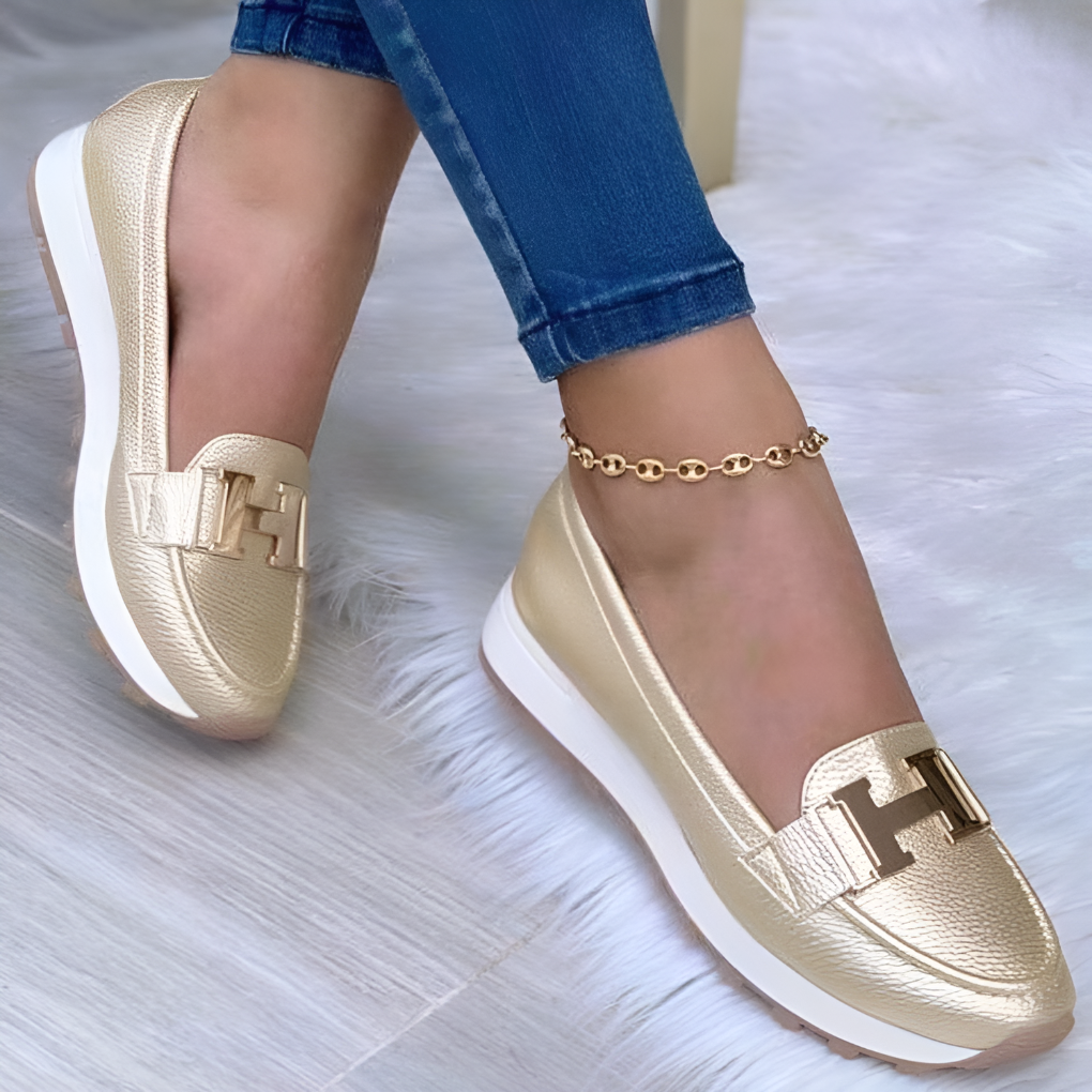 Women's Platform Loafers Slip On Style