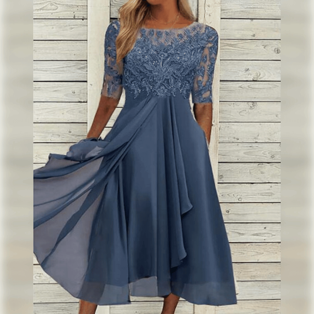Women's Midi Dress Casual Wear - Vonnera