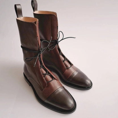 Ella | Women’s Classic Lace-Up Combat Style Boots