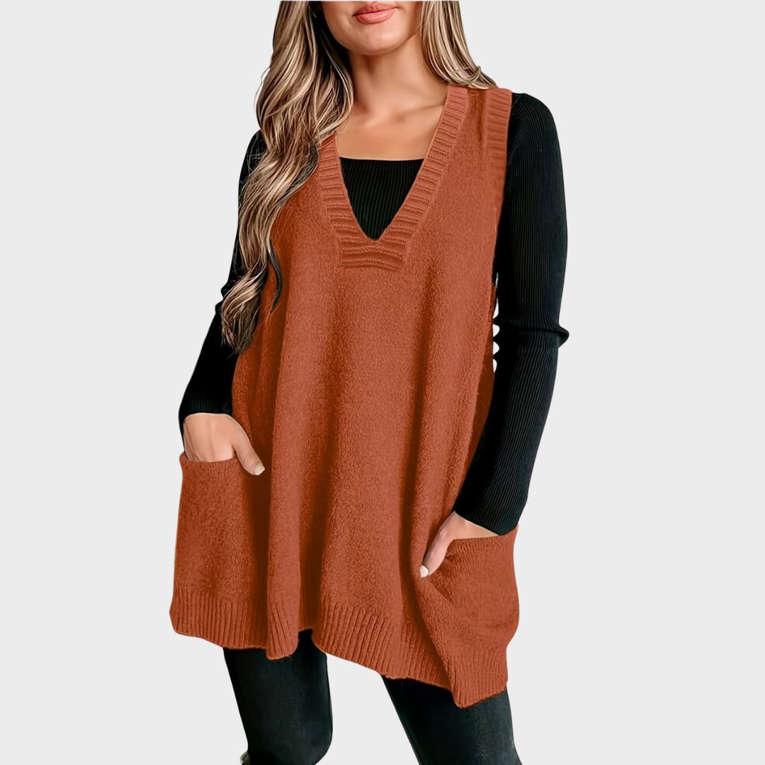Women's Casual V-Neck Vest