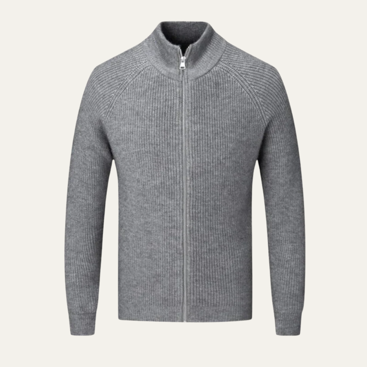 Men's Merino Wool Zip Cardigan
