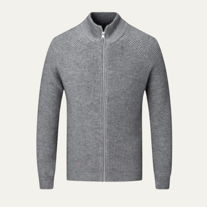 Men's Merino Wool Zip Cardigan