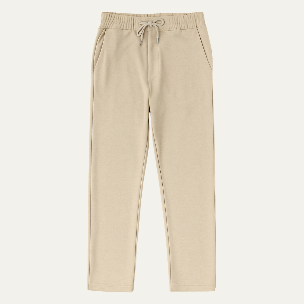 Men's Classic Chino Pants Brown Cotton - Vonnera