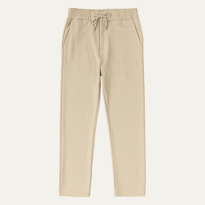 Men's Classic Chino Pants Brown Cotton - Vonnera