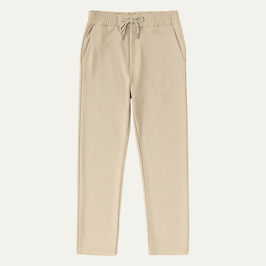 Men's Classic Chino Pants Brown Cotton - Vonnera