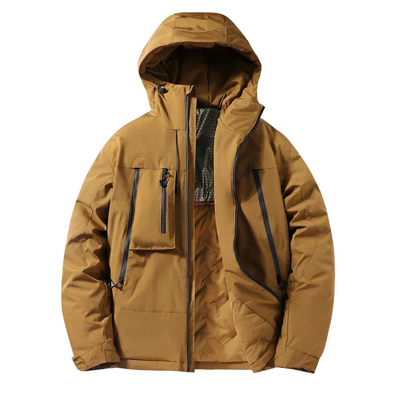 Men's Insulated Hooded Jacket Warm Windproof - Vonnera