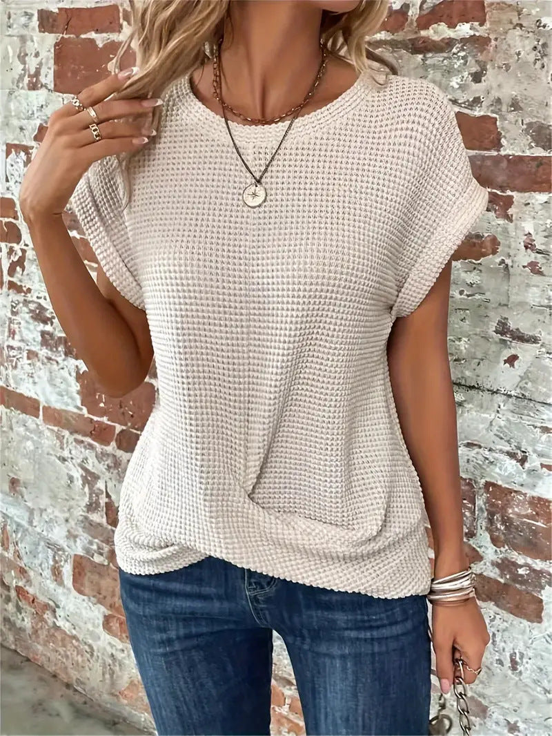 Women's Textured Knit Short Sleeve