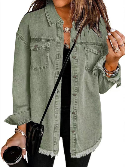 Women's Casual Button Down Jacket