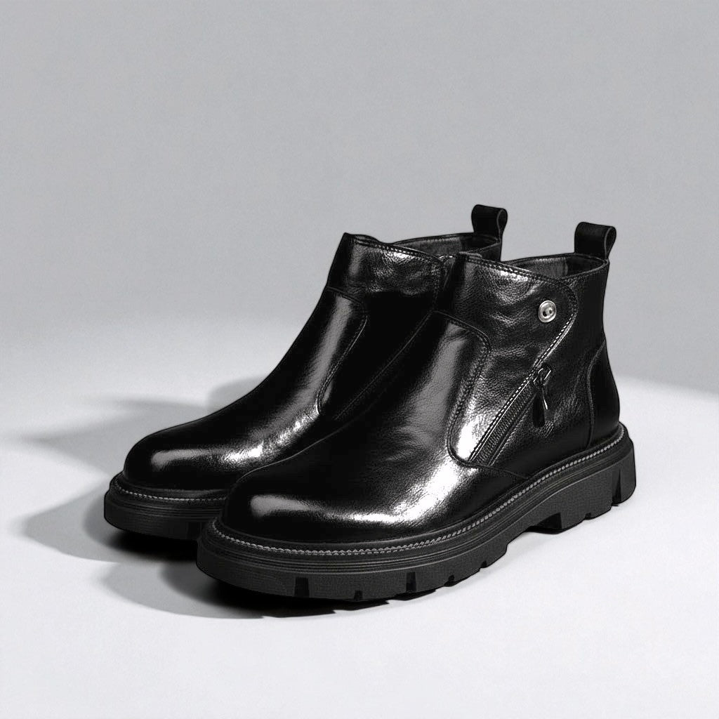 Langford Women's Leather Ankle Boots - Vonnera