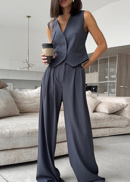 Women's Sleeveless Blazer Suit - Vonnera