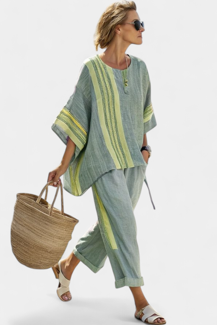Women's 2-Piece Set Oversized Tapered Pants