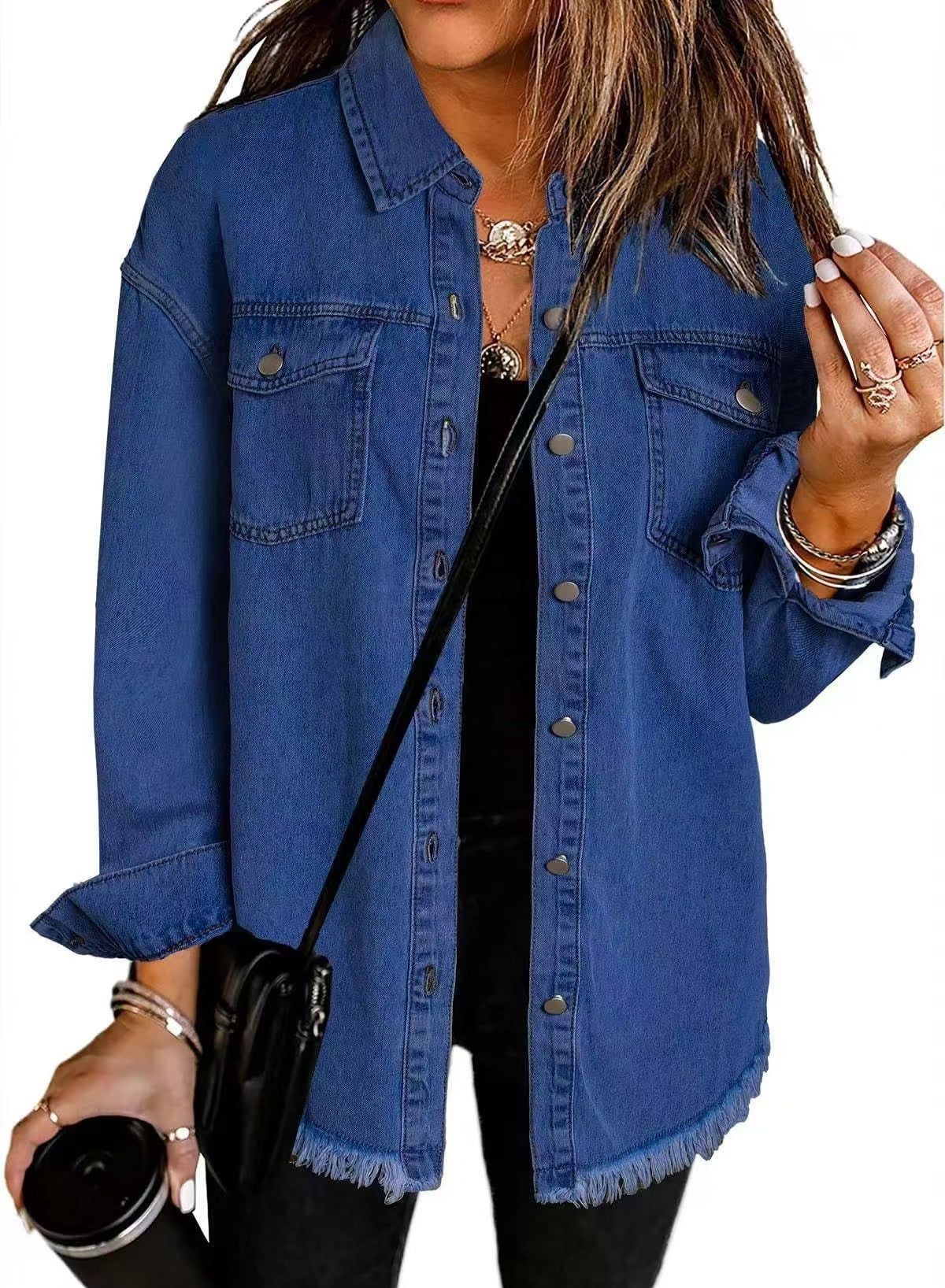 Women's Casual Button Down Jacket