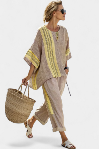 Women's 2-Piece Set Oversized Tapered Pants
