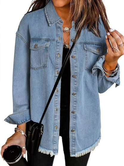 Women's Casual Button Down Jacket