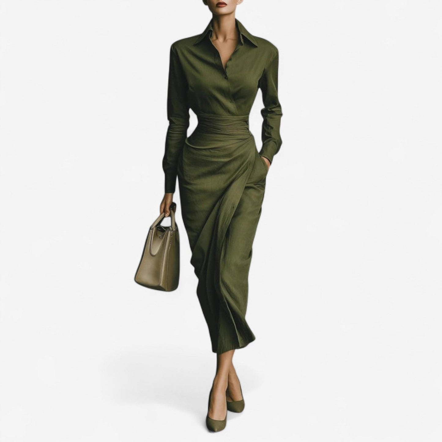 Elegant Women's Wrap Dress - Vonnera