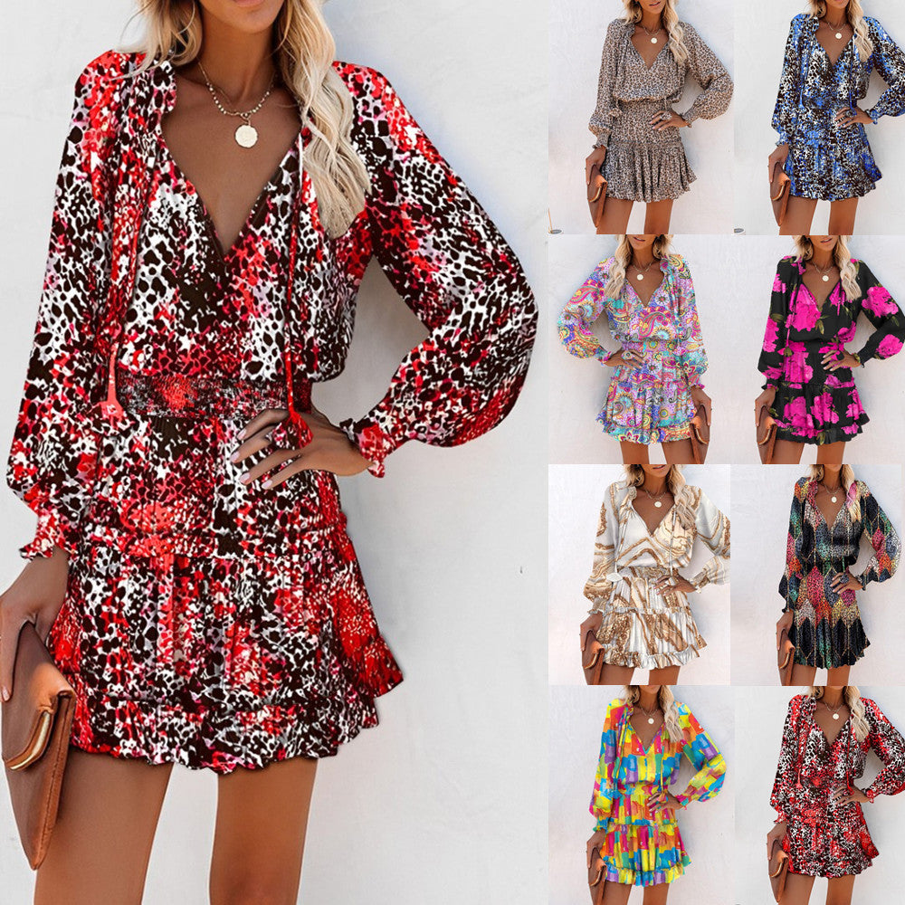 Women's Floral Mini Dress Bold Vibrant Print