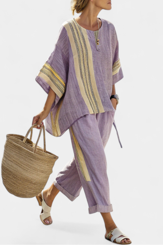 Women's 2-Piece Set Oversized Tapered Pants