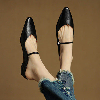 Hannah | Women Genuine Leather Slip-On Mules