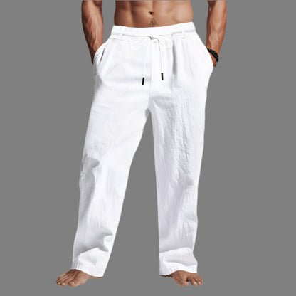 Men's Relaxed Fit Pants Adjustable Drawstring Waistband