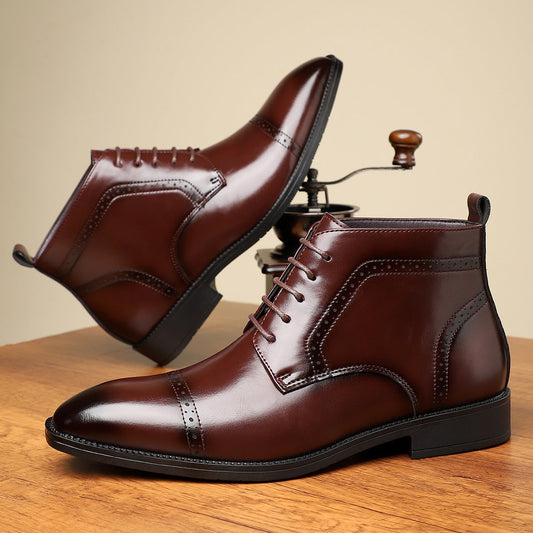 Edmund Women's Leather Ankle Boots - Vonnera
