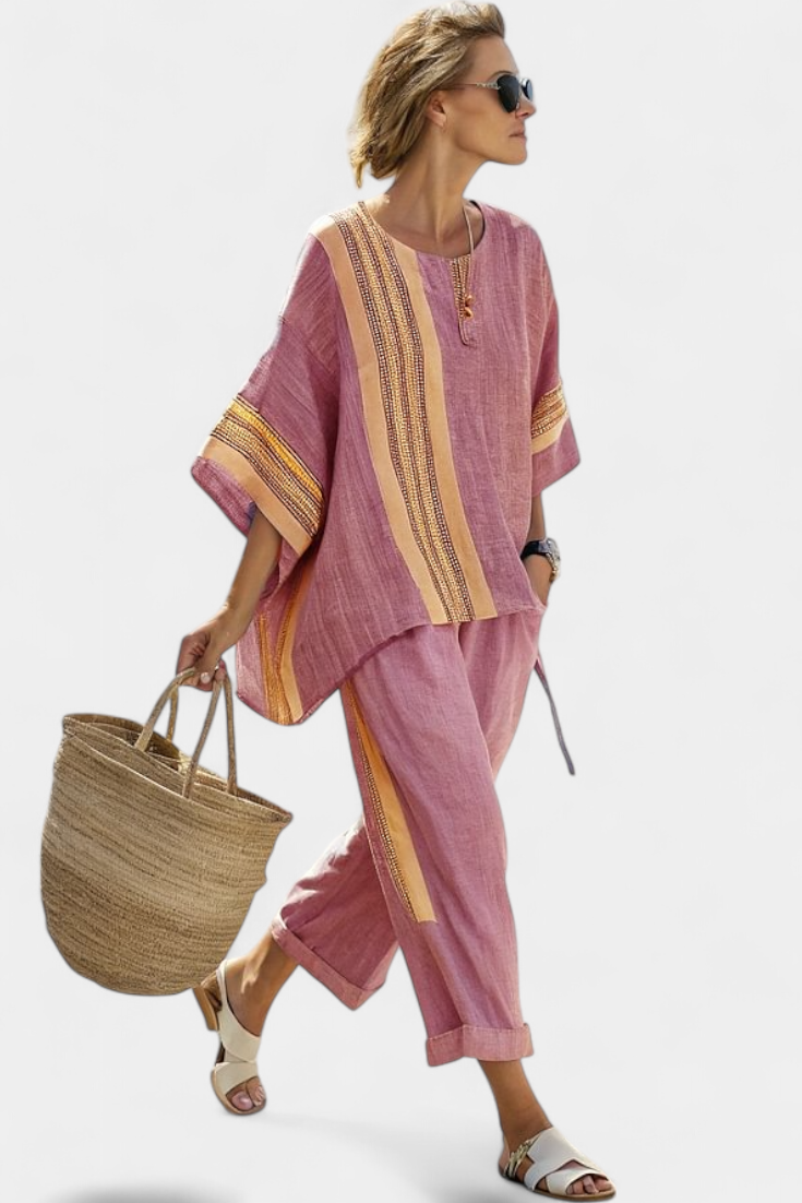 Women's 2-Piece Set Oversized Tapered Pants