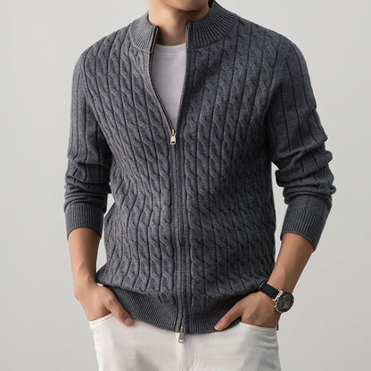 Womens Wool Zip Up Cardigan - Vonnera
