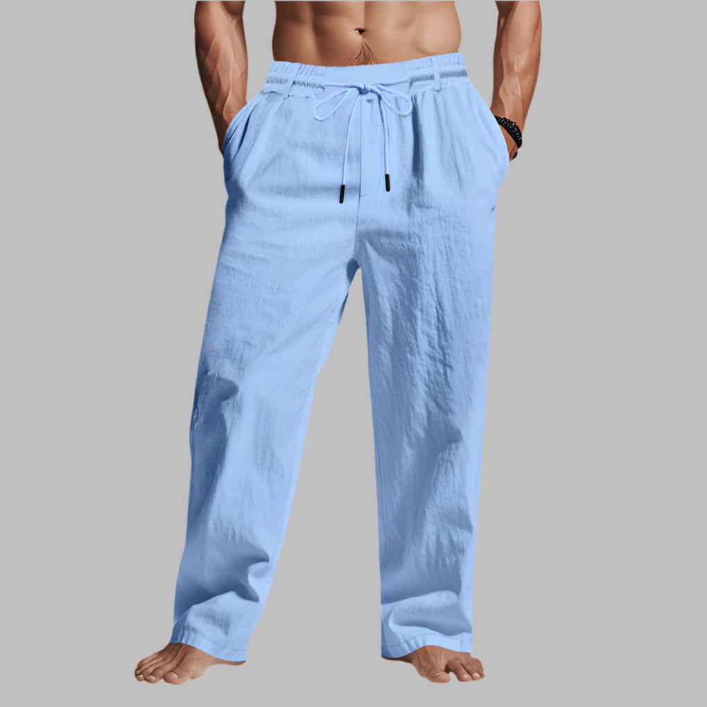 Men's Relaxed Fit Pants Adjustable Drawstring Waist