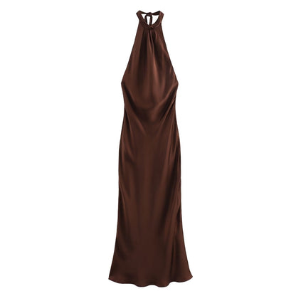 Women's Velvet Midi Evening Dress