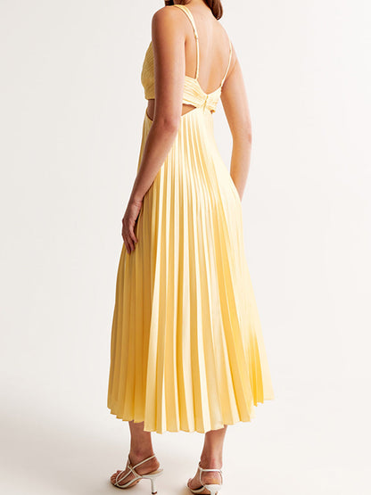 Women's V-Neck Maxi Dress Evening Wear
