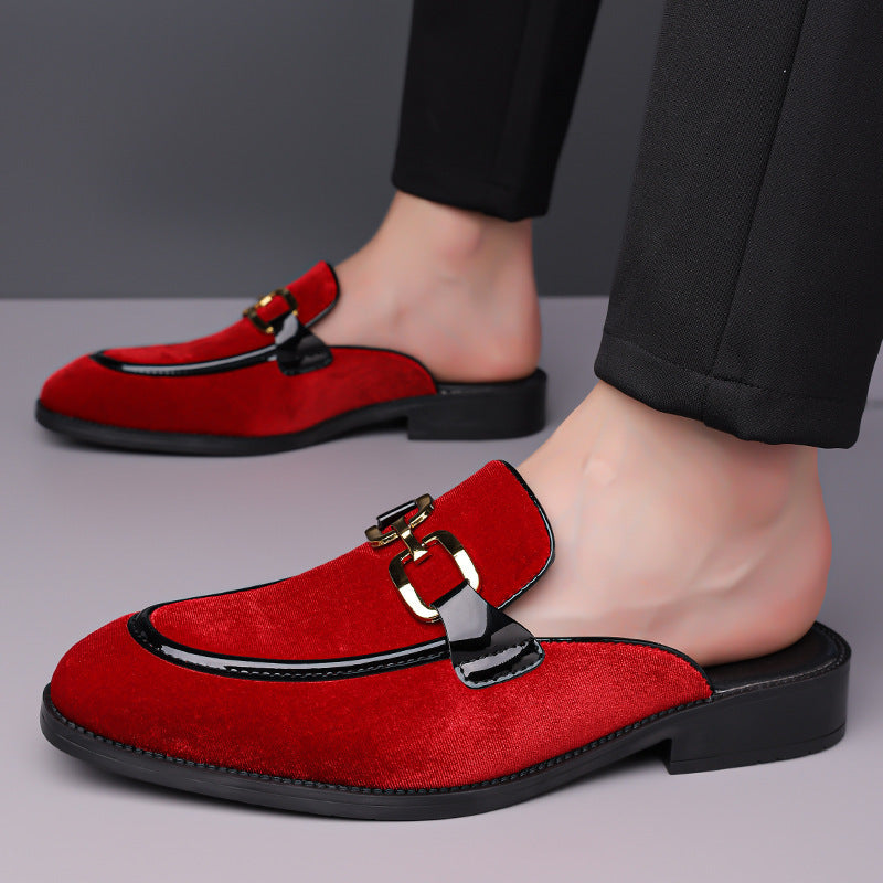 Women's Velvet Mule Loafers - Vonnera