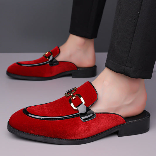 Women's Velvet Mule Loafers - Vonnera