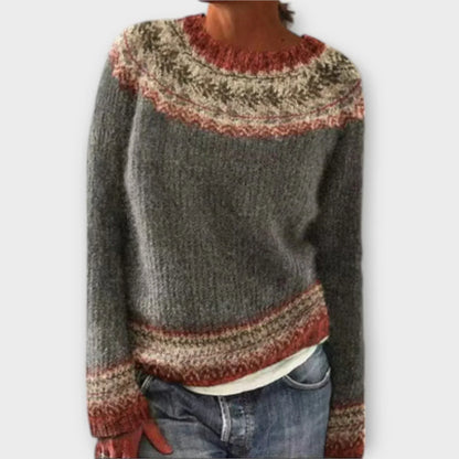 Women's Vintage Fair Isle Crewneck Sweater