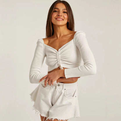 Women's Long Sleeve Ruched - Vonnera