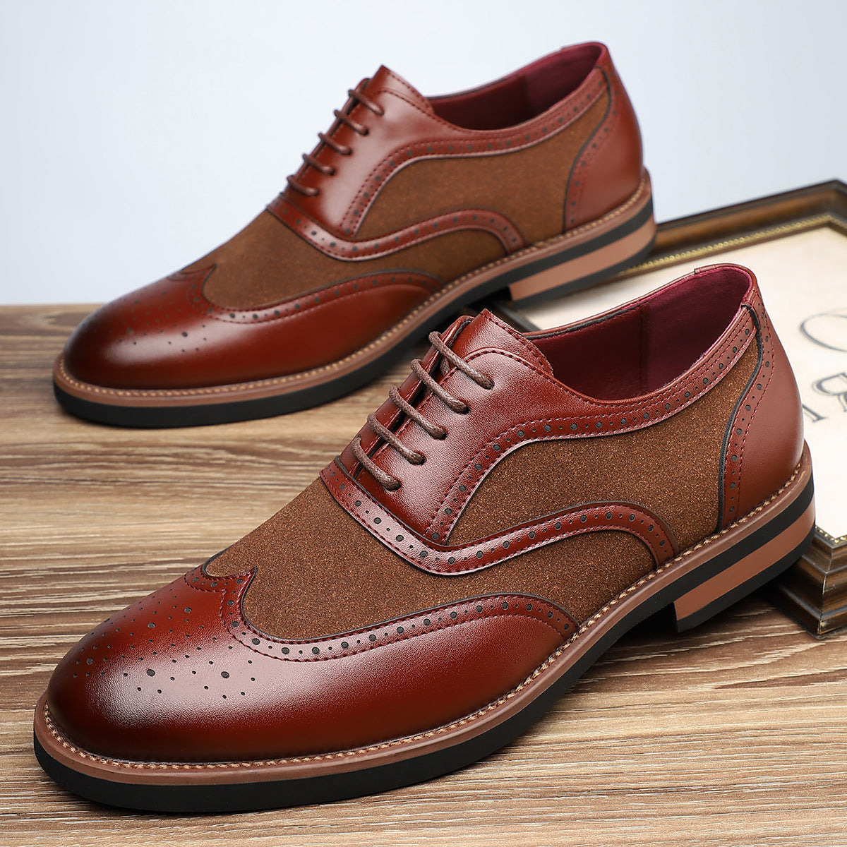 Cortavelli Men's Leather Brogue Oxford Shoes - Vonnera