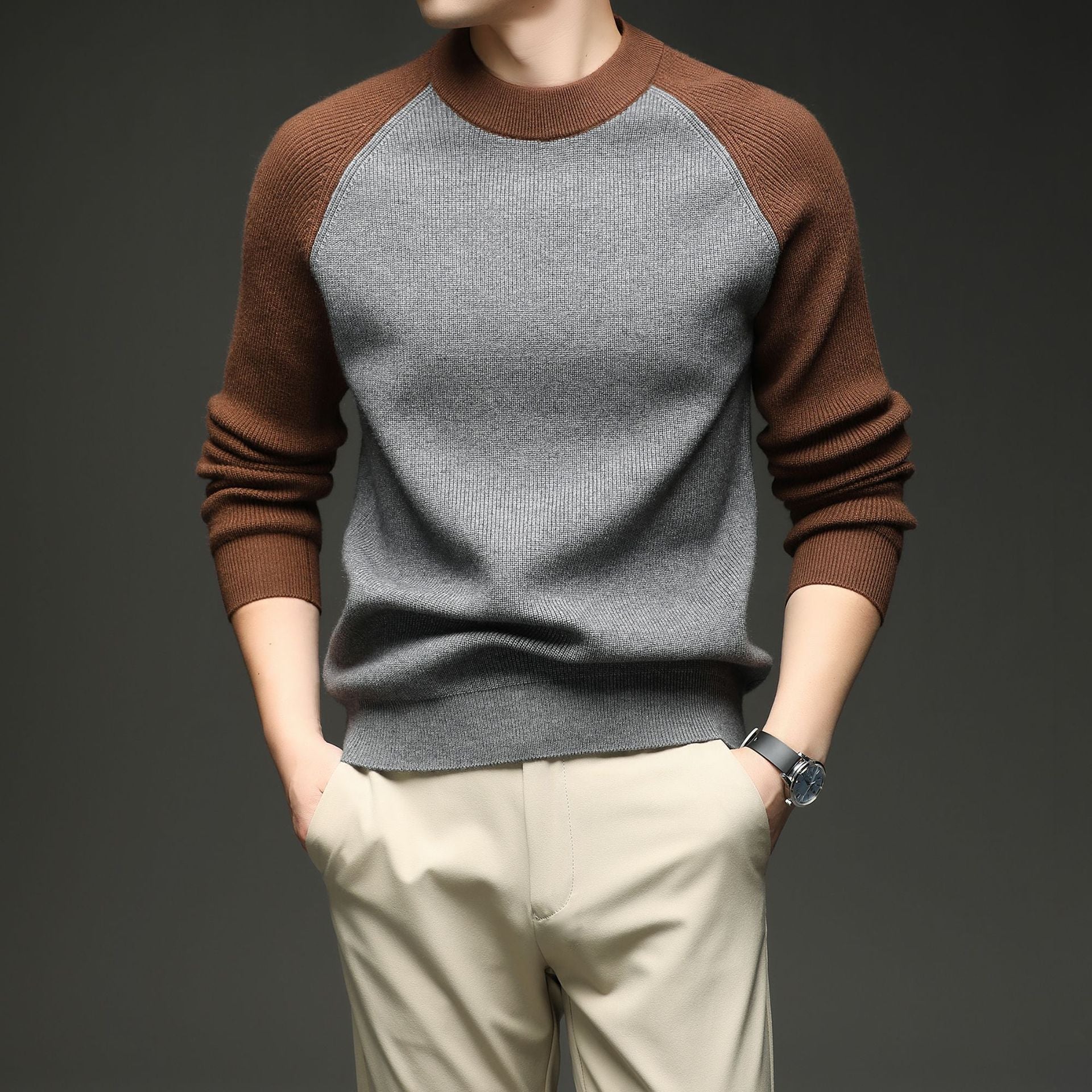 Rowan Women's Two-Tone Wool Sweater - Vonnera
