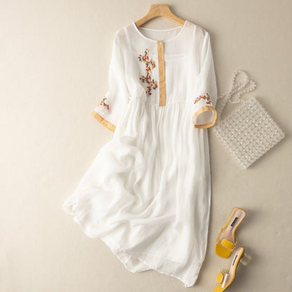 Women's Embroidered Maxi Dress