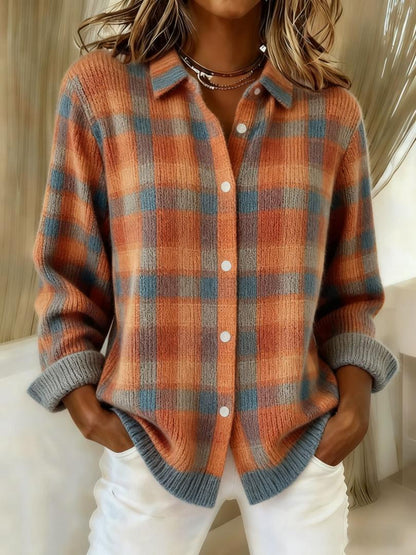 Checkered Women's Blouse - Vonnera