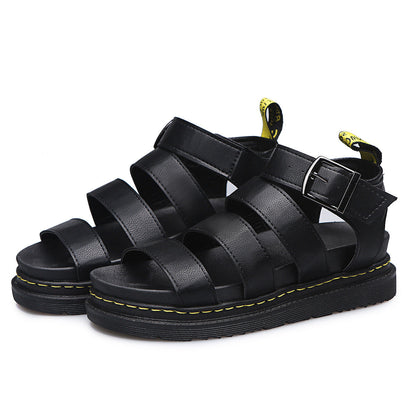 Women's Ankle Strap Sandals Triple Buckle
