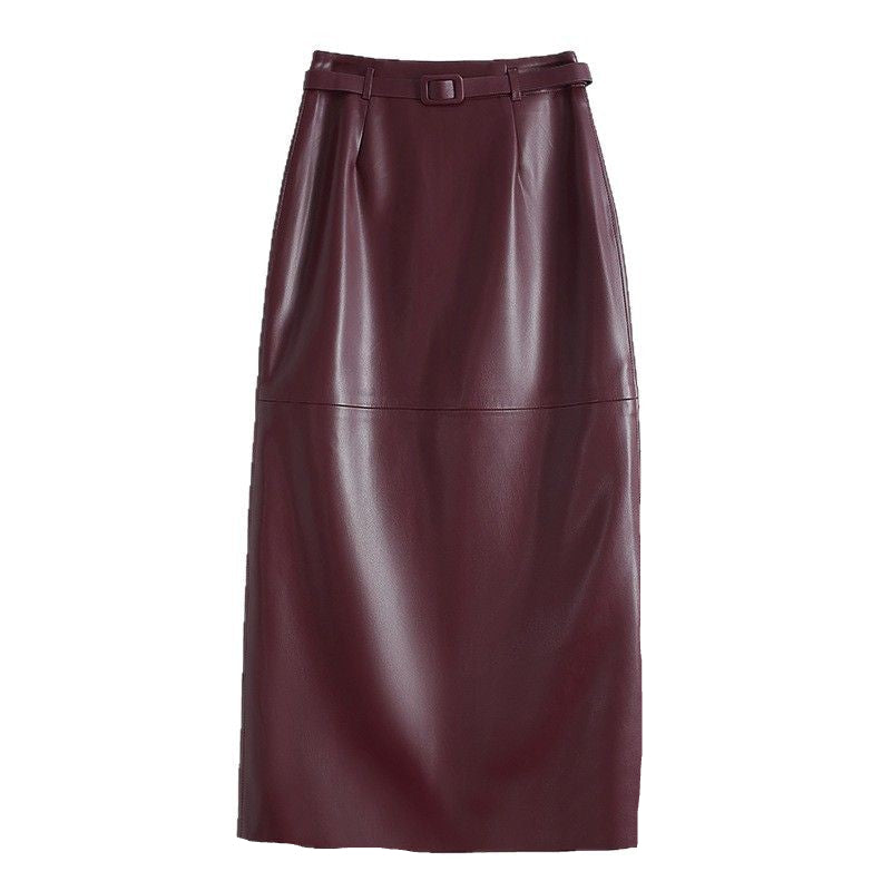 Women's Leather Pencil Skirt - Vonnera